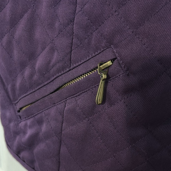 Alfred Dunner Deep Purple Quilted Vest - Picture 3 of 3
